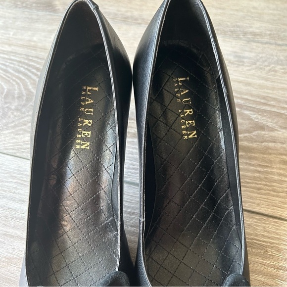 Lauren  Ralph Lauren Georgie Black Bow Tie Pumps - Picture 10 of 12